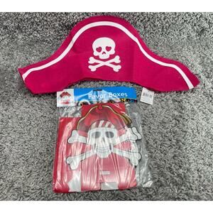 Felt Pirate Hat Buccaneer Costume Children's Pirate Hat Pink 20"x8" Favor Boxes